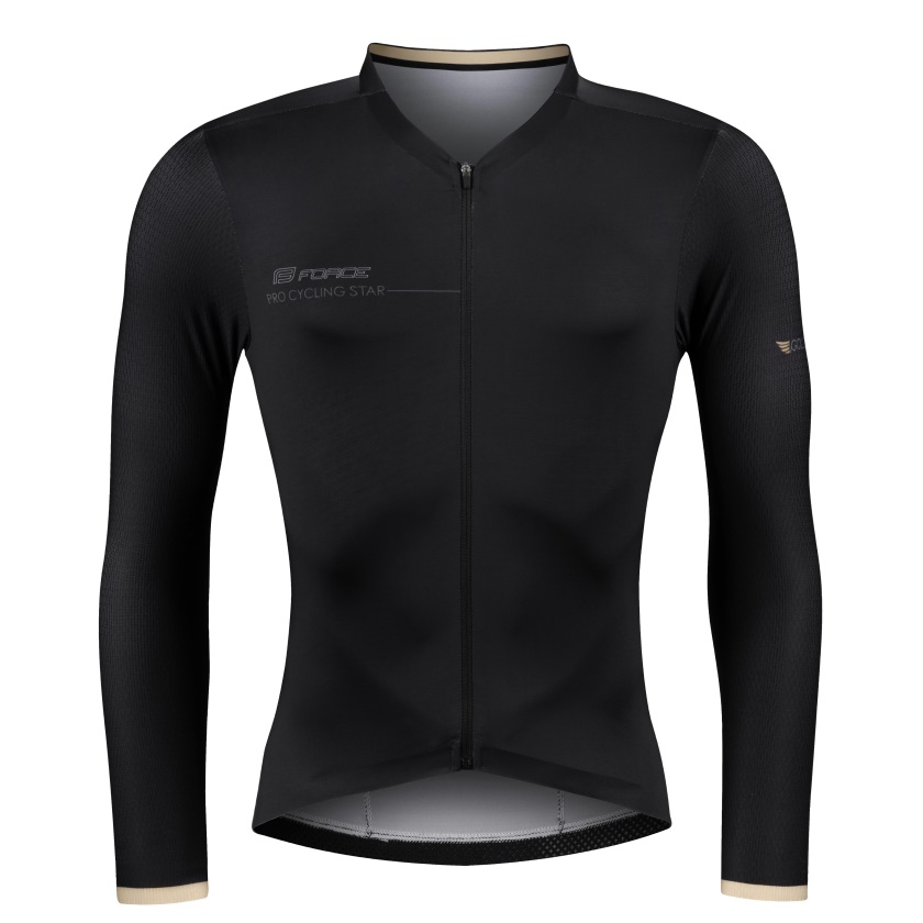 FORCE - dres GOLD dl. rukáv, černý L