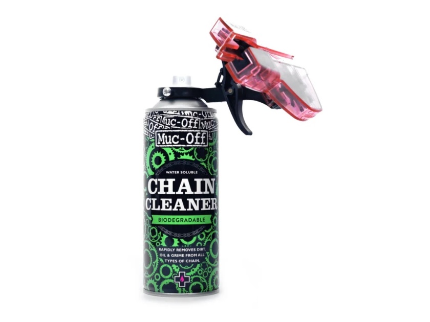 MUC-OFF - sada Bio Chain Cleaner 400 ml + pračka na řetěz Chain Doc