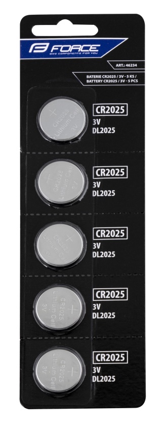 FORCE - baterie mincová CR2025 / 3V - 1ks