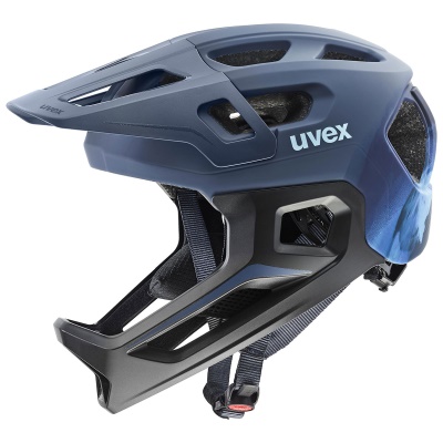 UVEX - dětská integrální helma React JR Fullface modrá