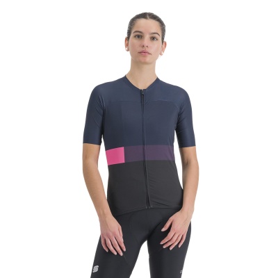 SPORTFUL - dámský dres Snap w jrs, black galaxy blue