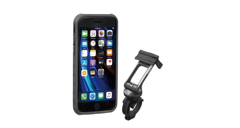 TOPEAK - obal RIDECASE pro iPhone SE (2020), 8, 7 černá/šedá