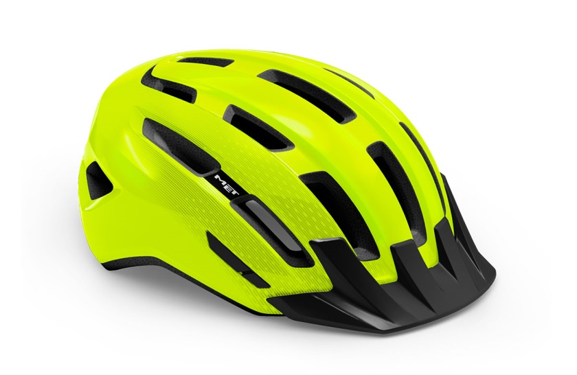MET - helma DOWNTOWN reflex žlutá lesklá