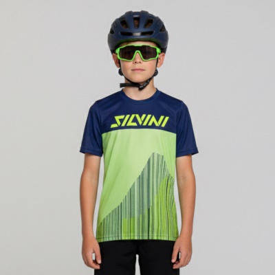 SILVINI - dětský dres Denni modrá/zelená (2)