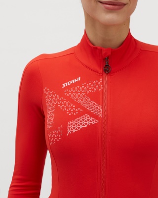 SILVINI - dámský zimní dres Calvana červená/bílá (4)