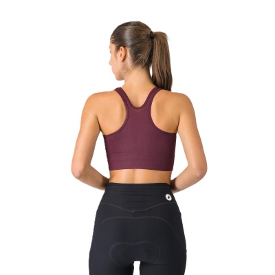 CASTELLI - dámský Crop Top Comfort Travel vínová (2)