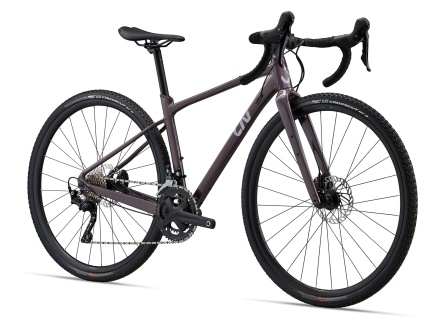 LIV - dámské gravel kolo Devote 1 Charcoal Plum (1)