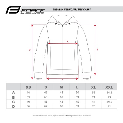FORCE - mikina/bunda ELEGANT celorozepínací černá (4)
