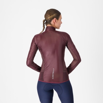 CASTELLI - dámská bunda Aria Shell 2 vínová (1)