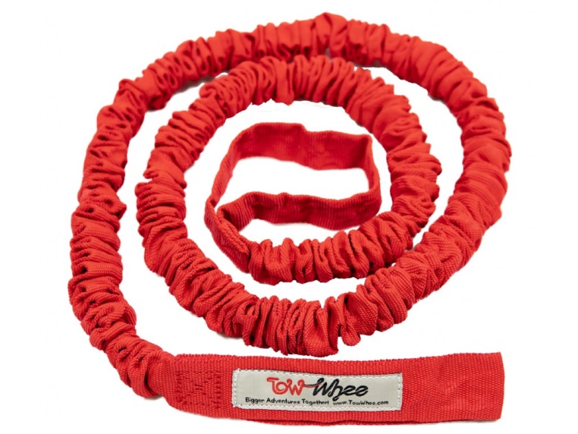 TOMWHEE - odpružené tažné lano - červená