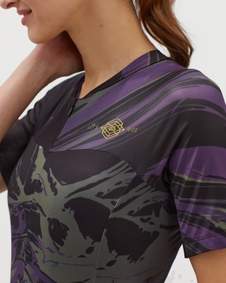 SILVINI - dres CATIRINA black-plum (3)