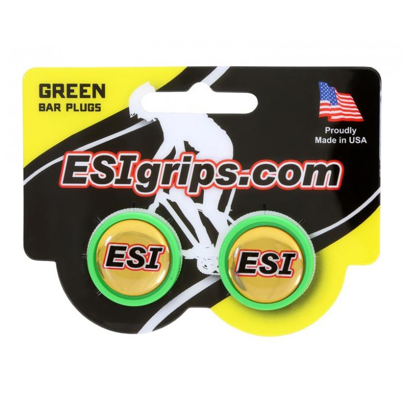 ESI GRIPS - koncovky do řídítek zelená
