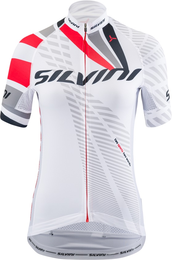 SILVINI - cyklo dres TEAM white-red