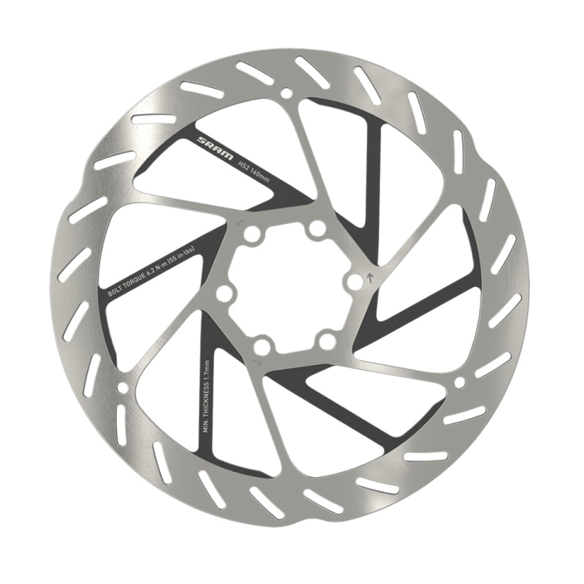 SRAM - brzdový kotouč HS2 160mm uchycení na 6 šroubů