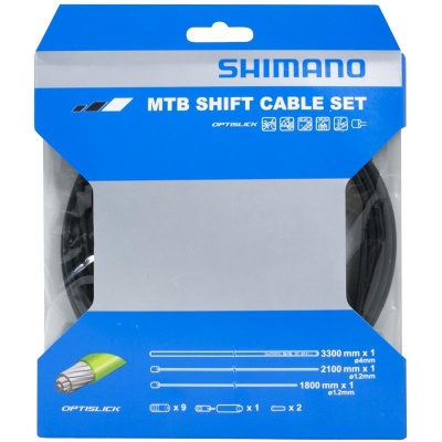 SHIMANO - kabelový set řadícyí/přehazovací s lanky OT-SP41 OPTISLIC, černá
