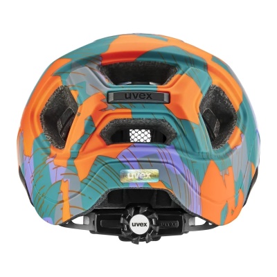 UVEX - dětská helma React JR. Papaya Camo Matt (52-56) (4)
