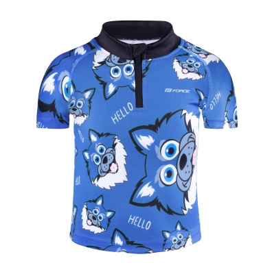 FORCE - dětský dres Wolfie modrá