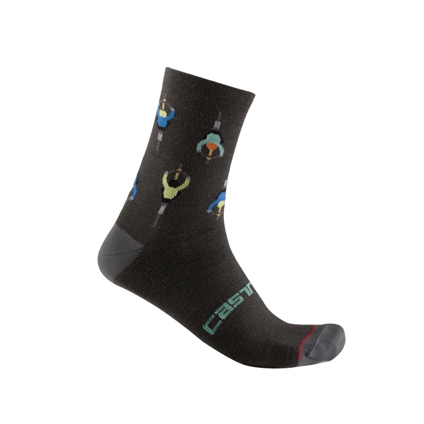 CASTELLI - ponožky Aperitivo 15 dark gray