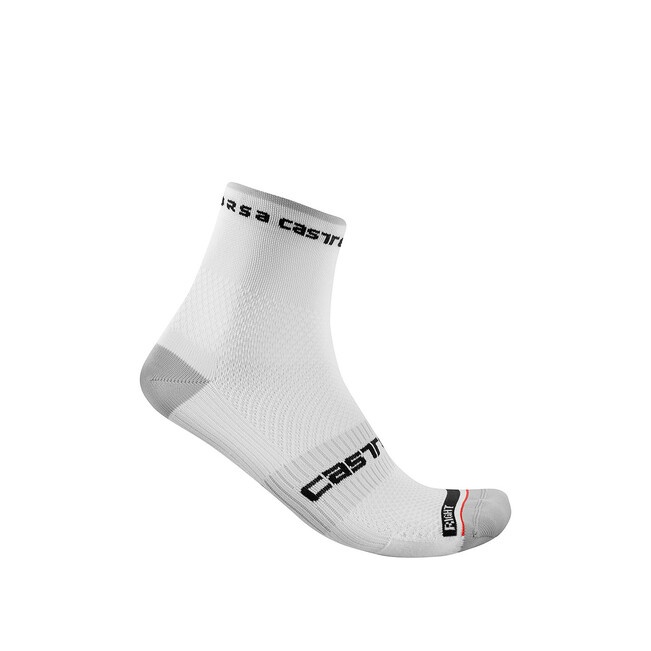 CASTELLI - ponožky Rosso Corsa Pro 9 bílá