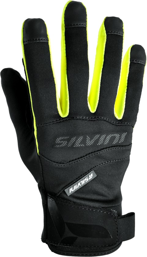 SILVINI - softshellové rukavice Fusaro černá žlutá