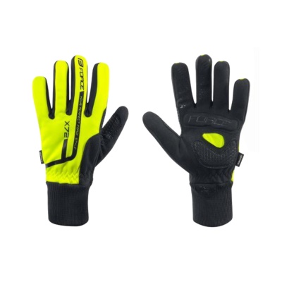 FORCE - zimní rukavice X72, fluo
