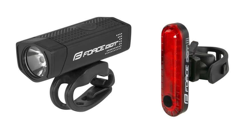 FORCE - přední světlo USB přední+zadní