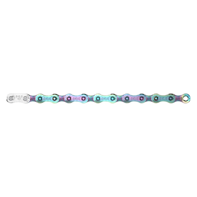 SRAM - řetěz S500 Eagle Solid Pin 12 rychlostí 126 článků s Powerlock spojkou, Rainbow