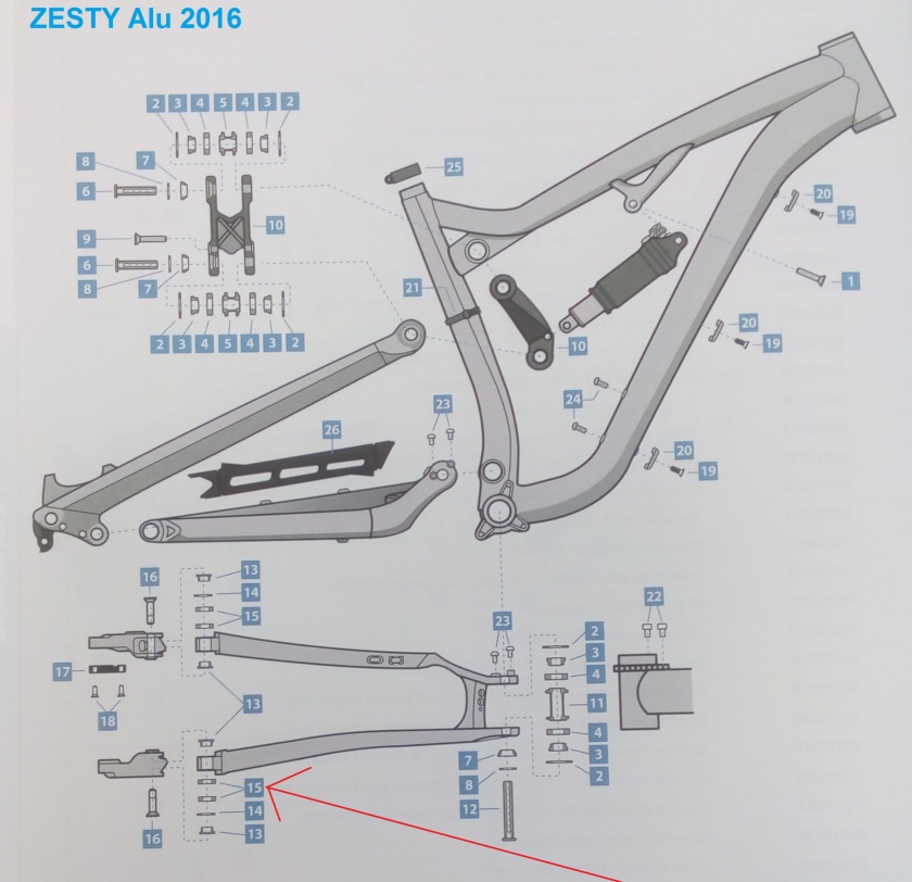 Ložisko LAPIERRE ZESTY/SPICY ALU -15- 6900-2RS 6900-2RS , 2016 - 1ks