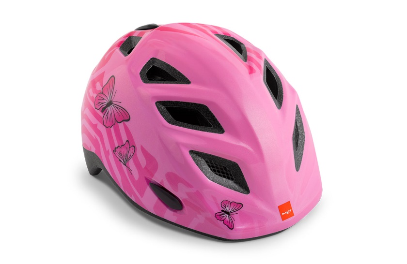 MET - dětská helma ELFO a GENIO motýlci/růžová lesklá