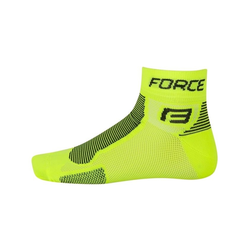 FORCE - ponožky  1, fluo-černé