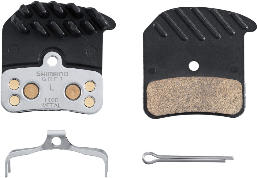 SHIMANO - brzdové destičky H03C, kov + chladič