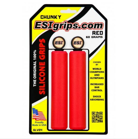 ESI GRIPS - gripy CHUNKY CLASSIC 32 mm červená