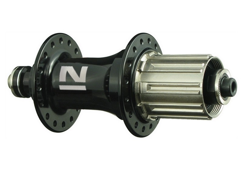 NOVATEC - zadní náboj F162SB, Shimano, 10x135x145mm, 32děr, typ brzdy ráfková, N-logo