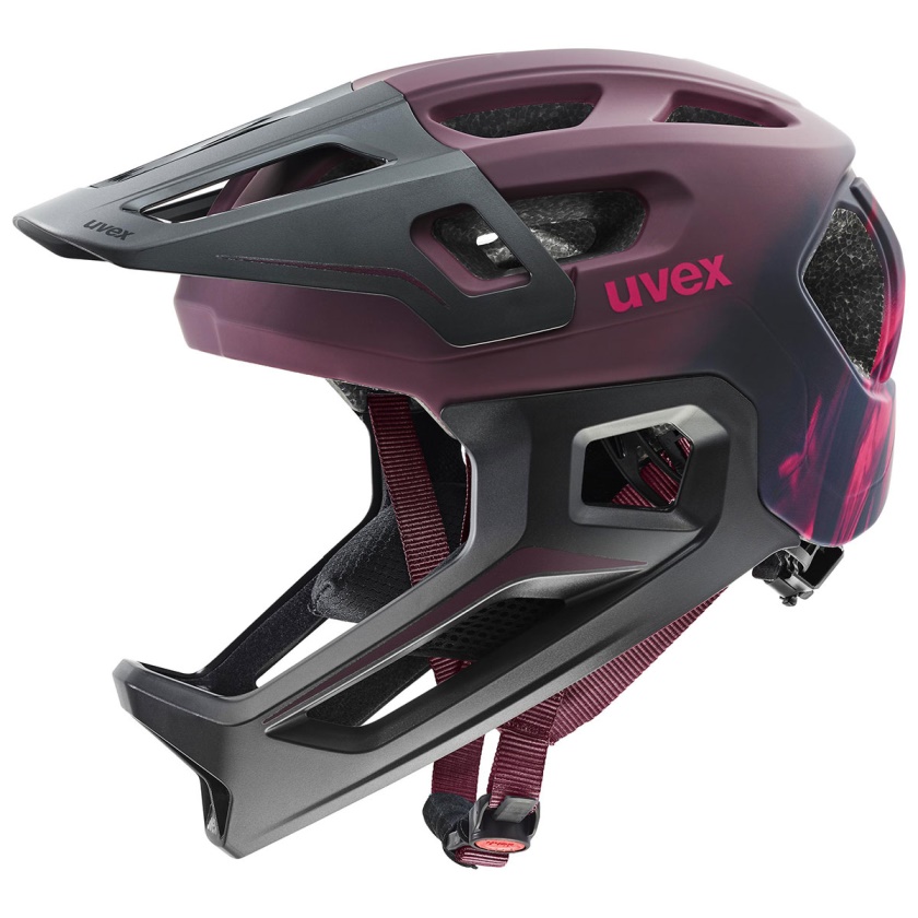 UVEX - dětská integrální helma React JR Fullface fialová