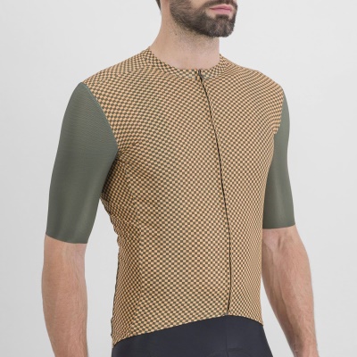 SPORTFUL - dres Checkmate jersey, beetle papaya (1)