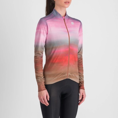 SPORTFUL - dámský dres Flow supergiara w thermal jersey, cayenna red pink (2)