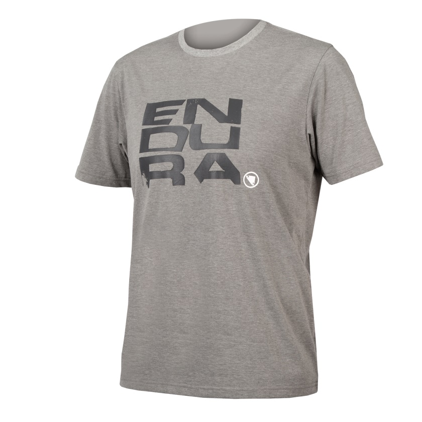 ENDURA - triko ONE CLAN ORGANIC STACKED šedá