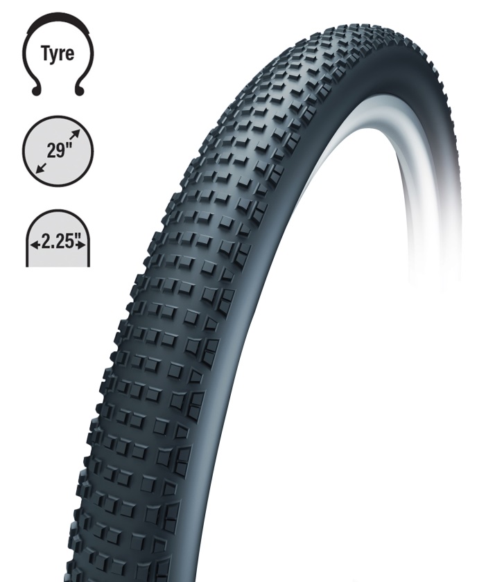 Plášť Tufo XC13, 29"x2.25, Tubeless-ready, bezdušový, skládací, černý bok