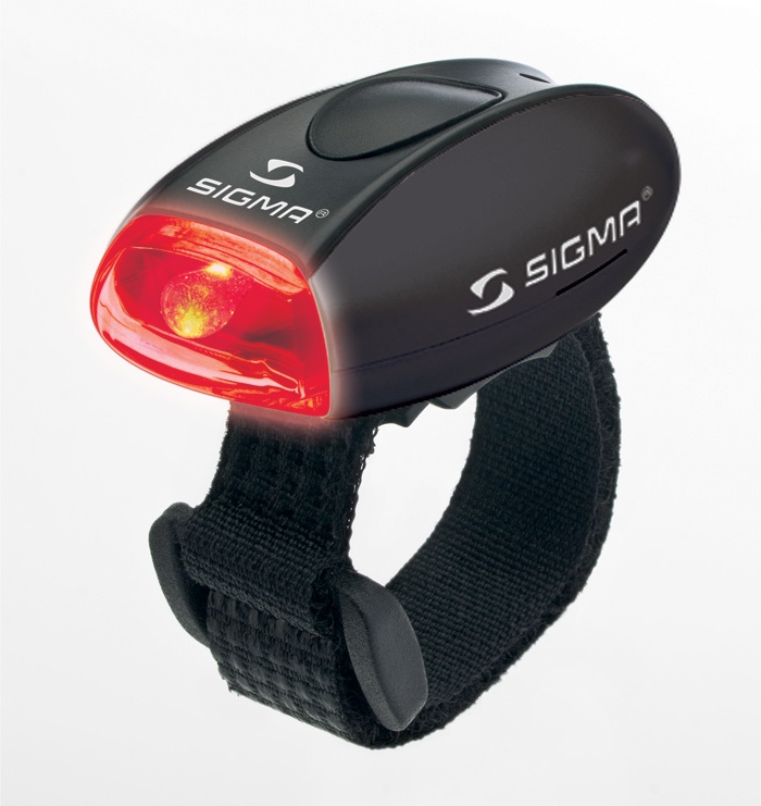 SIGMA - zadní světlo MICRO černá / zadní světlo LED-červená
