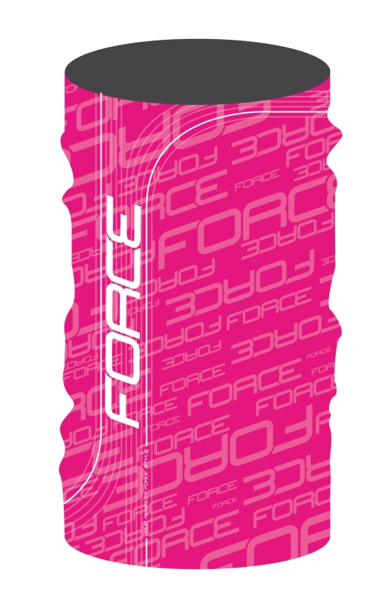FORCE - šátek multifunkční  léto, růžový, UNI