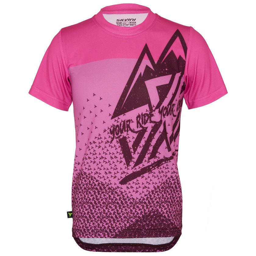 SILVINI - dětský dres Denni vínová/růžová