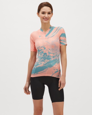 SILVINI - dres Catirina coral-green (4)