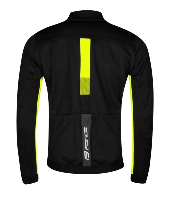 FORCE - bunda FROST softshell, černo-fluo (1)