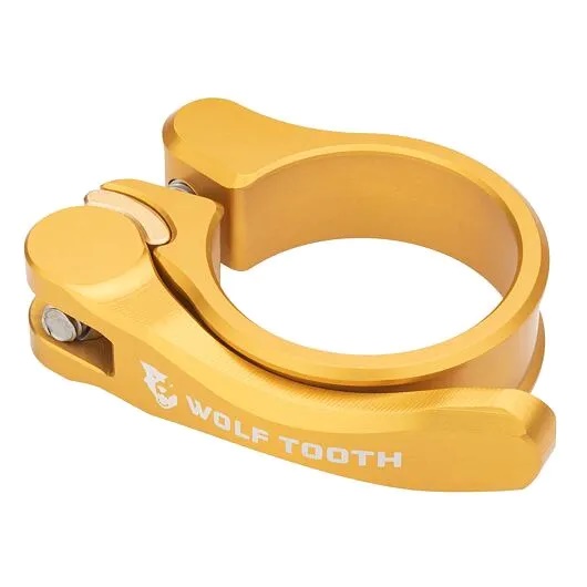 WOLF TOOTH - sedlová objímka 34.9mm zlatá rychloupínák