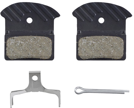 SHIMANO - brzdové destičky J05A polymer s chladičem SHIMANO - brzdové destičky J05A polymer s chladičem