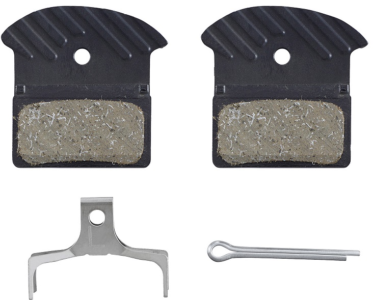 SHIMANO - brzdové destičky J05A polymer s chladičem