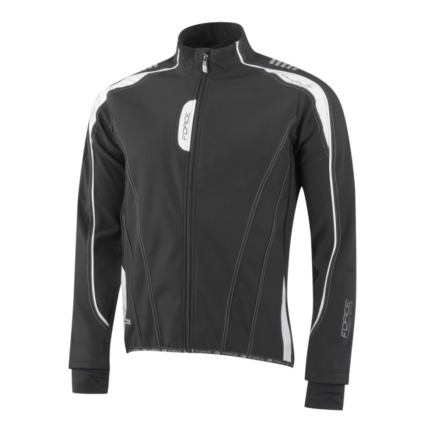 FORCE - bunda X72 softshell černo-bílá
