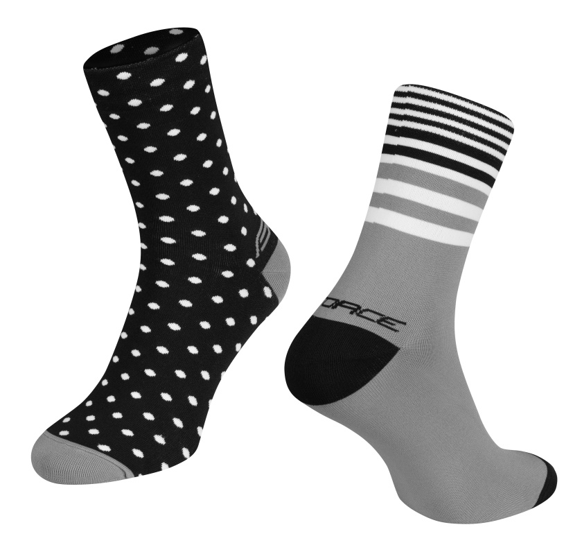 FORCE - Ponožky SPOT, černo-šedé