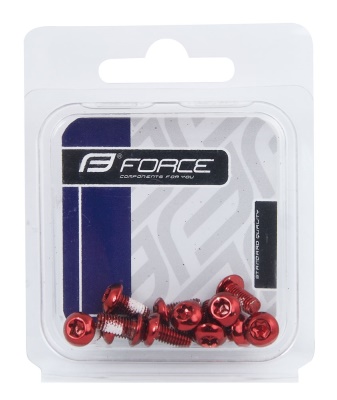FORCE - šrouby na kotouč Torx T25 sada 12ks červené (1)