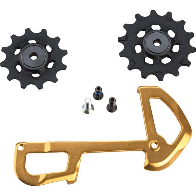 SRAM - kladky přehazovačky XX1 Eagle X-Sync, zlaté, v balení s vodítkem